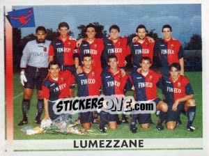 Sticker Squadra Lumezzane - Calciatori 2000-2001 - Panini