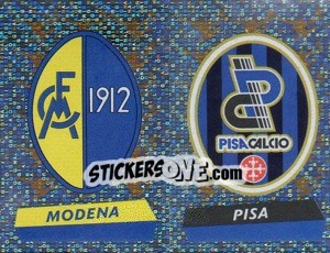 Sticker Scudetto Modena/Pisa (a/b) - Calciatori 2000-2001 n. 642 - Panini