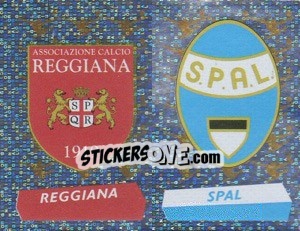 Sticker Scudetto Reggiana/SPAL (a/b) - Calciatori 2000-2001 n. 645 - Panini