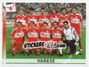 Figurina Squadra Varese - Calciatori 2000-2001 - Panini