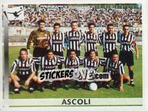 Cromo Squadra Ascoli - Calciatori 2000-2001 - Panini