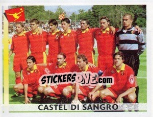 Figurina Squadra castel di Sangro - Calciatori 2000-2001 - Panini