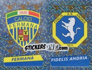 Figurina Scudetto Fermana/F.Andria (a/b) - Calciatori 2000-2001 - Panini