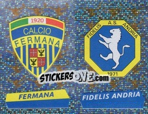 Figurina Scudetto Fermana/F.Andria (a/b)