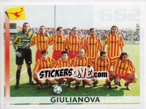 Cromo Squadra Giulianova - Calciatori 2000-2001 - Panini