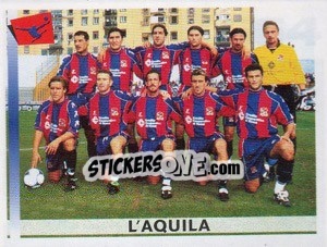 Figurina Squadra L'Aquila - Calciatori 2000-2001 - Panini