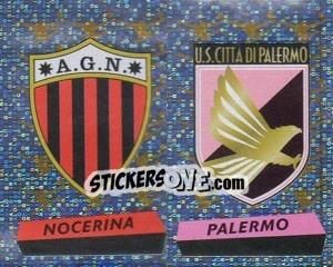 Sticker Scudetto Nocerina/Palermo (a/b) - Calciatori 2000-2001 n. 669 - Panini