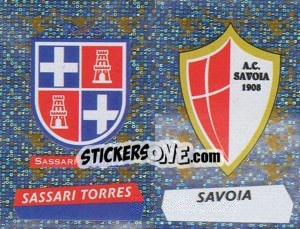 Figurina Scudetto S.Torres/Savoia (a/b) - Calciatori 2000-2001 - Panini