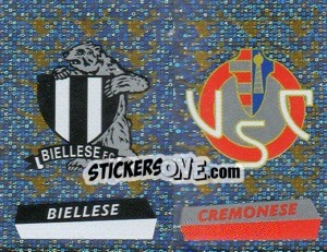 Sticker Scudetto Biellese/Cremonese (a/b) - Calciatori 2000-2001 - Panini