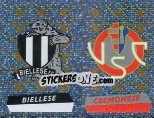 Cromo Scudetto Biellese/Cremonese (a/b) - Calciatori 2000-2001 - Panini