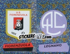 Figurina Scudetto Fiorenzuola/Legnano (a/b) - Calciatori 2000-2001 - Panini
