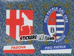 Sticker Scudetto Padova/Pro Patria (a/b) - Calciatori 2000-2001 n. 682 - Panini