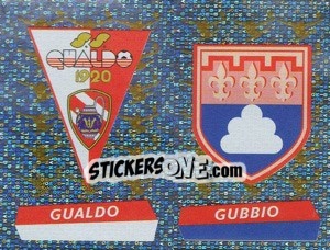 Sticker Scudetto Gualdo/Gubbio (a/b) - Calciatori 2000-2001 n. 688 - Panini