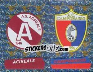 Cromo Scudetto Acireale/Campobasso (a/b) - Calciatori 2000-2001 - Panini