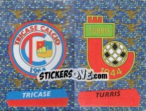 Cromo Scudetto Tricase/Turris (a/b) - Calciatori 2000-2001 - Panini