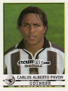 Cromo Carlos Alberto Pavon - Calciatori 2001-2002 - Panini