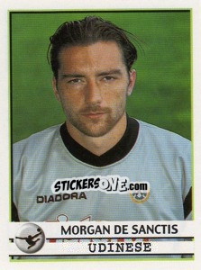 Sticker Morgan de Sanctis - Calciatori 2001-2002 - Panini
