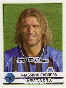 Sticker Massimo Carrera - Calciatori 2001-2002 n. 9 - Panini