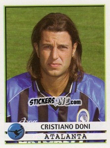Sticker Cristiano Doni - Calciatori 2001-2002 n. 15 - Panini