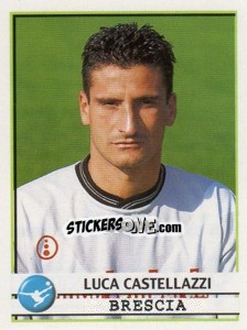 Sticker Luca Castellazzi - Calciatori 2001-2002 n. 53 - Panini