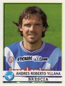 Cromo Andres Roberto Yllana - Calciatori 2001-2002 - Panini