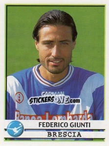 Sticker Federico Giunti - Calciatori 2001-2002 - Panini