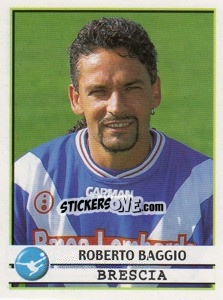 Sticker Roberto Baggio - Calciatori 2001-2002 n. 69 - Panini