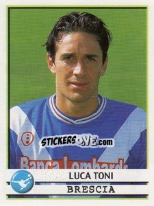 Figurina Luca Toni - Calciatori 2001-2002 - Panini