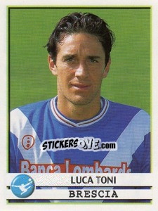 Sticker Luca Toni - Calciatori 2001-2002 n. 70 - Panini