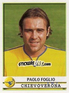 Sticker Paolo Foglio - Calciatori 2001-2002 - Panini