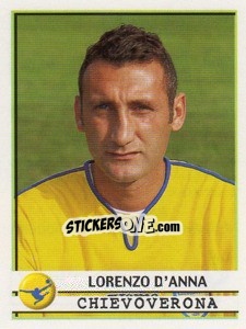 Sticker Lorenzo D'Anna - Calciatori 2001-2002 - Panini