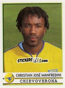 Sticker Christian Jose Manfredini - Calciatori 2001-2002 - Panini
