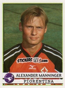 Sticker Alexander Manninger - Calciatori 2001-2002 - Panini
