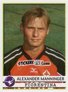 Sticker Alexander Manninger - Calciatori 2001-2002 n. 101 - Panini