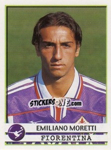 Figurina Emiliano Moretti - Calciatori 2001-2002 - Panini
