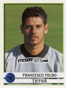 Sticker Francesco Toldo - Calciatori 2001-2002 n. 125 - Panini