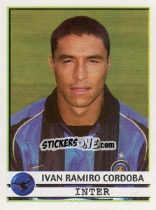 Sticker Ivan Ramiro Cordoba - Calciatori 2001-2002 n. 129 - Panini