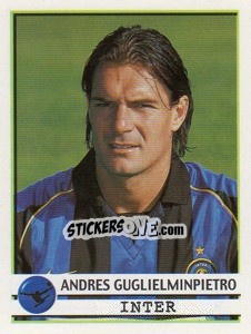 Sticker Andres Guglielminpietro - Calciatori 2001-2002 n. 134 - Panini