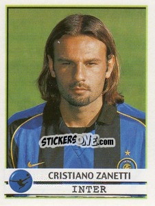 Figurina Cristiano Zanetti - Calciatori 2001-2002 - Panini