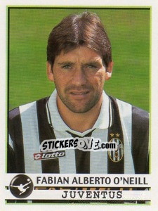 Sticker Fabian Alberto O'Neill - Calciatori 2001-2002 n. 158 - Panini