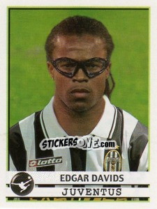 Sticker Edgar Davids - Calciatori 2001-2002 - Panini