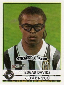 Sticker Edgar Davids - Calciatori 2001-2002 n. 160 - Panini
