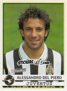 Sticker Alessandro del Piero - Calciatori 2001-2002 n. 166 - Panini