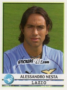 Figurina Alessandro Nesta - Calciatori 2001-2002 - Panini
