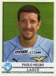 Sticker Paolo Negro - Calciatori 2001-2002 n. 178 - Panini