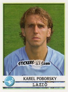 Sticker Karel Poborsky - Calciatori 2001-2002 - Panini