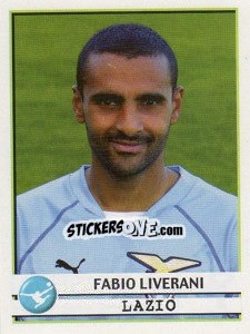 Sticker Fabio Liverani - Calciatori 2001-2002 n. 185 - Panini
