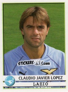 Cromo Claudio Javier Lopez - Calciatori 2001-2002 - Panini