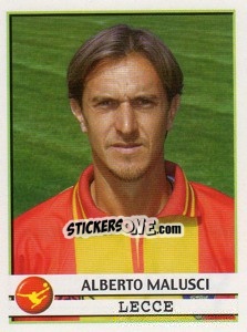 Figurina Alberto Malusci - Calciatori 2001-2002 - Panini