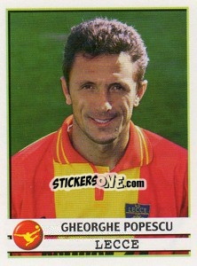 Sticker Gheorghe Popescu - Calciatori 2001-2002 - Panini